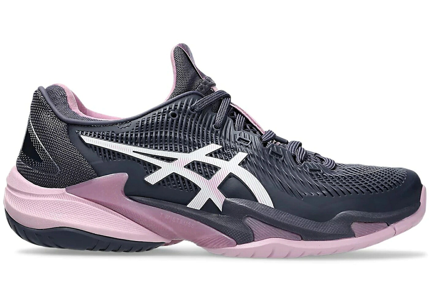 アシックス 厚地の外套 藍色 インディゴ 白いこと 白いこと WOMEN\u0027S スニーカー レディース ASICS COURT FF 3 INDIGO FOG WHITE (WOMEN\u0027S) / INDIGO FOG WHITE
