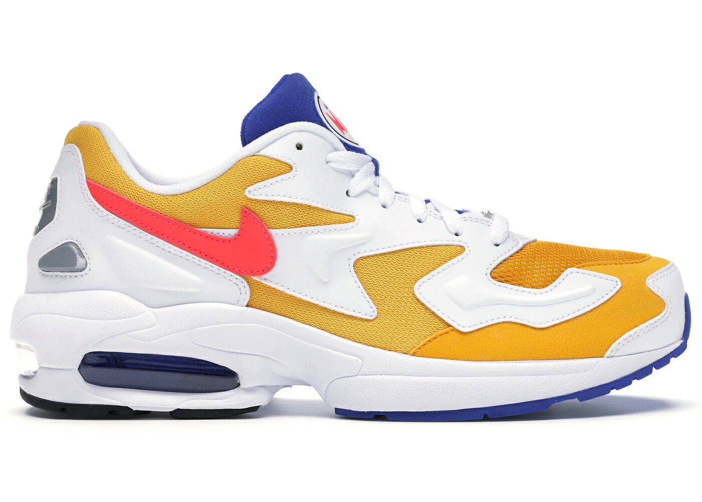 ナイキ ゴールド クリムゾン エア湖マックス2 スニーカー メンズ NIKE AIR MAX2 LIGHT UNIVERSITY GOLD FLASH CRIMSON / UNIVERSITY GOLD FLASH CRIMSON