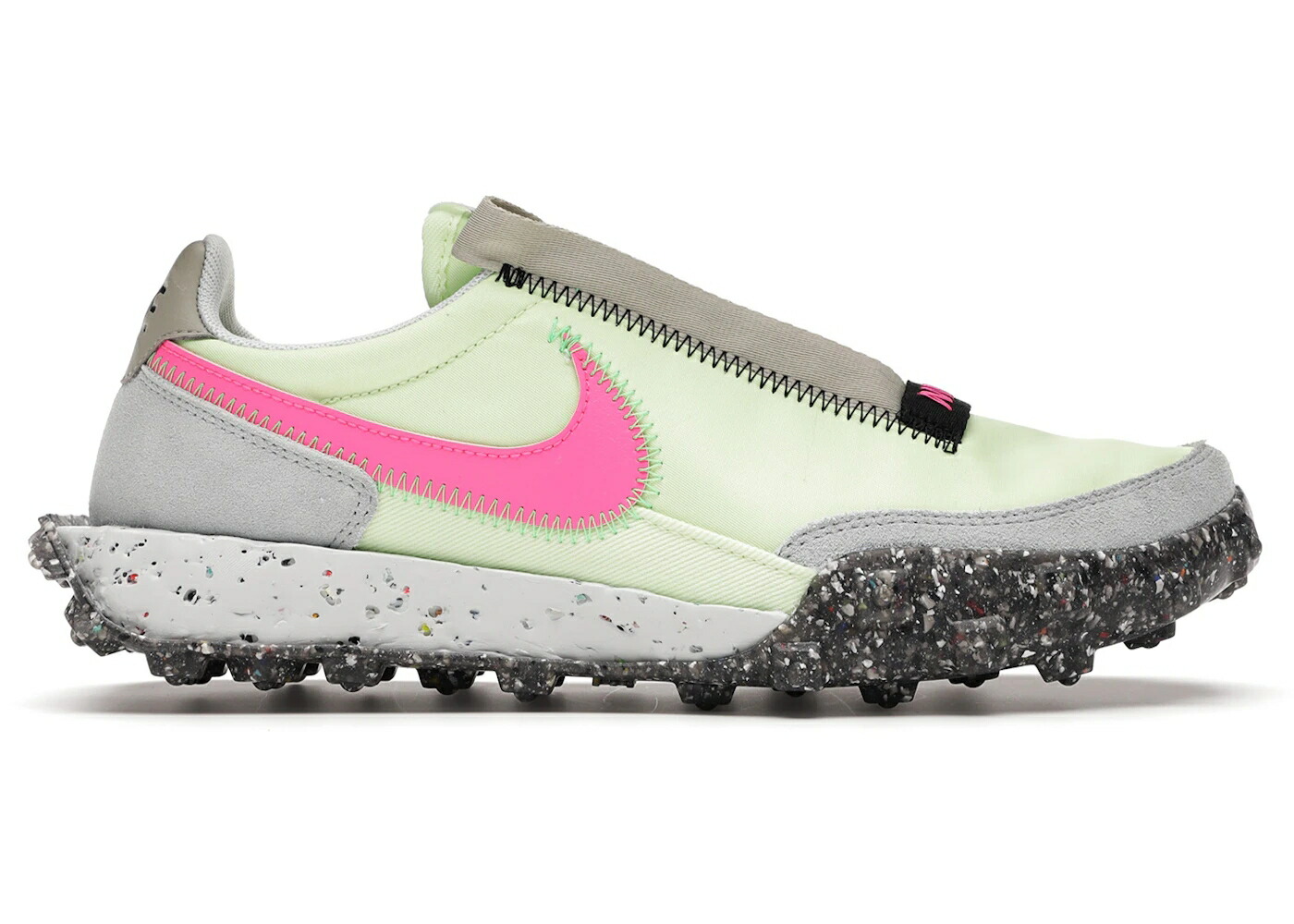 ナイキ ワッフル 黒色 ブラック 緑 グリーン WOMEN'S スニーカー レディース NIKE WAFFLE RACER CRATER BARELY VOLT (WOMEN'S) / BARELY VOLT BLACK POISON GREEN