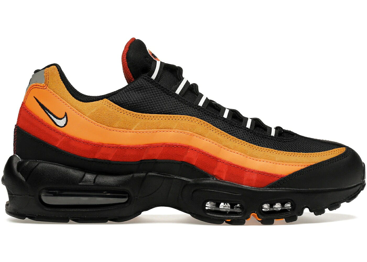 ナイキ マックス 黒いこと 黒いこと 橙 オレンジ色 エア湖マックス スニーカー メンズ NIKE AIR MAX 95 RAYGUN / BLACK BLACK ORANGE 靴-スニーカー