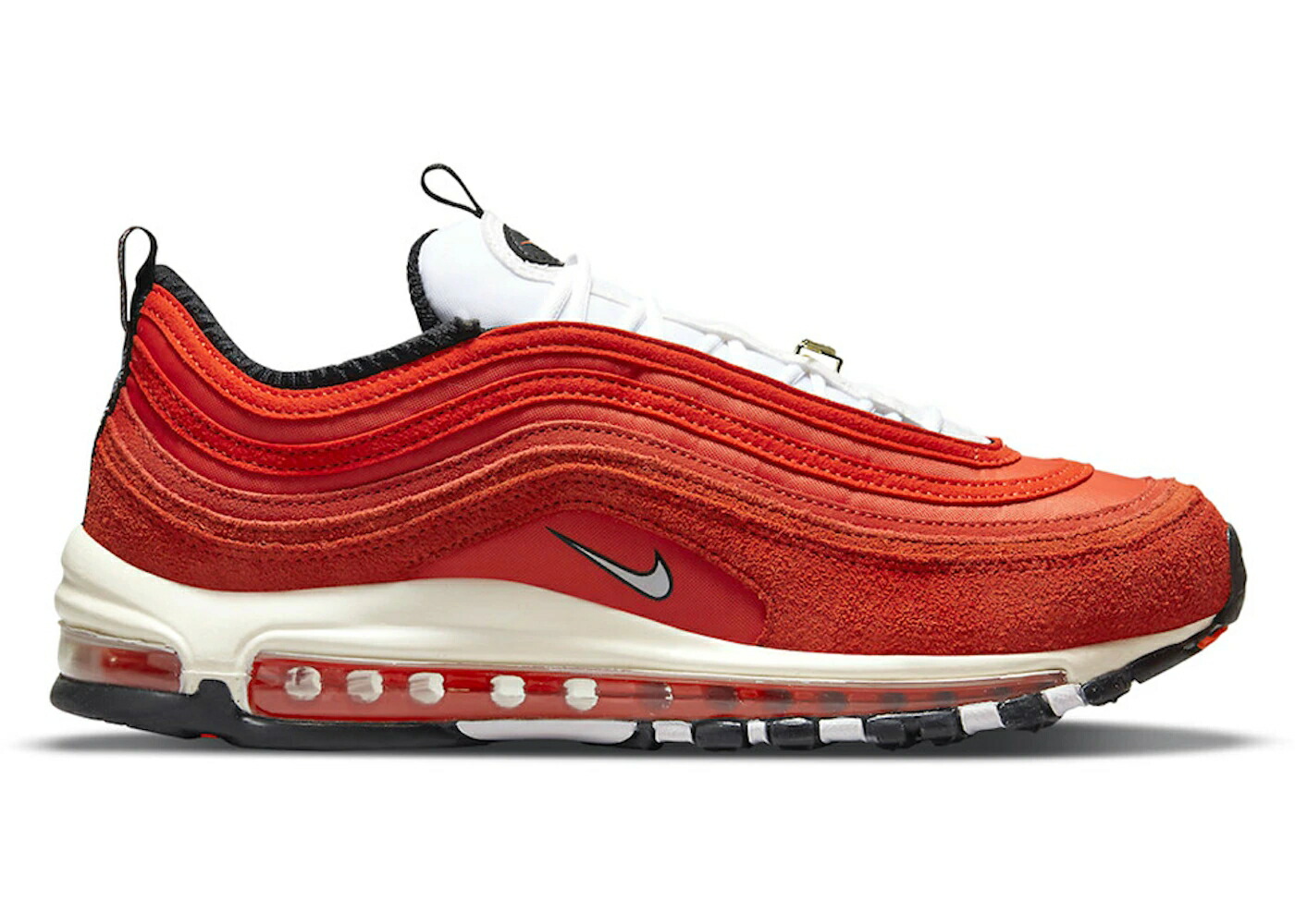 ナイキ マックス 橙 オレンジ 赤 レッド 白色 ホワイト 黒色 ブラック エアマックス スニーカー メンズ NIKE AIR MAX 97 FIRST USE BLOOD ORANGE / RED RED WHITE BLACK