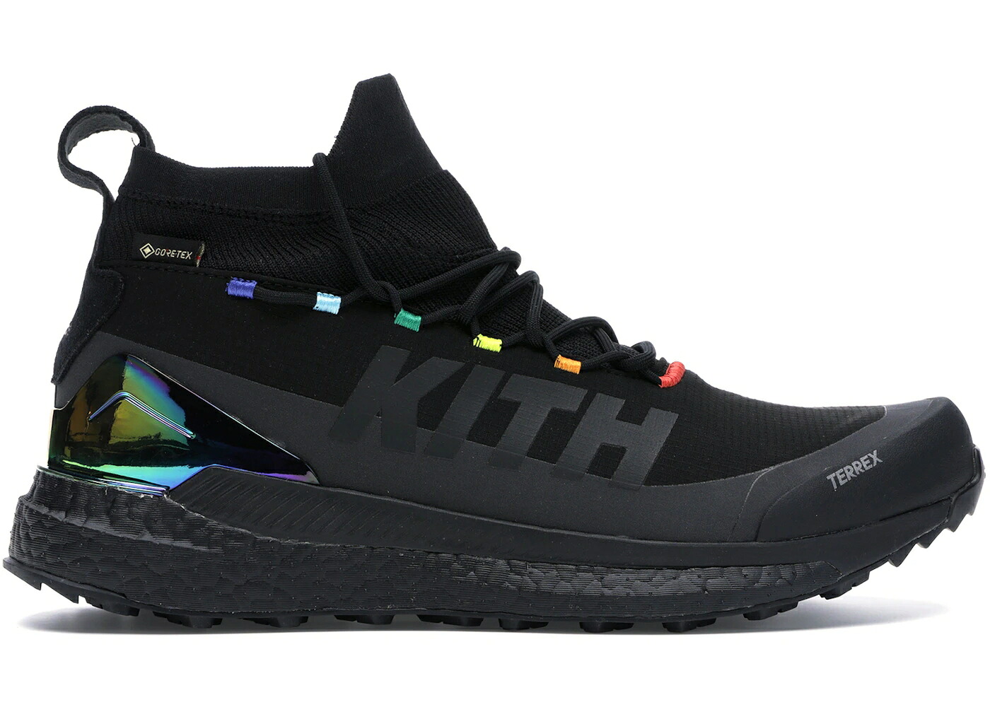 アディダス フリー ゴアテックス 黒色 ブラック スニーカー メンズ ADIDAS TERREX FREE HIKER GORE-TEX KITH BLACK / BLACK BLACK BLACK|スニケス