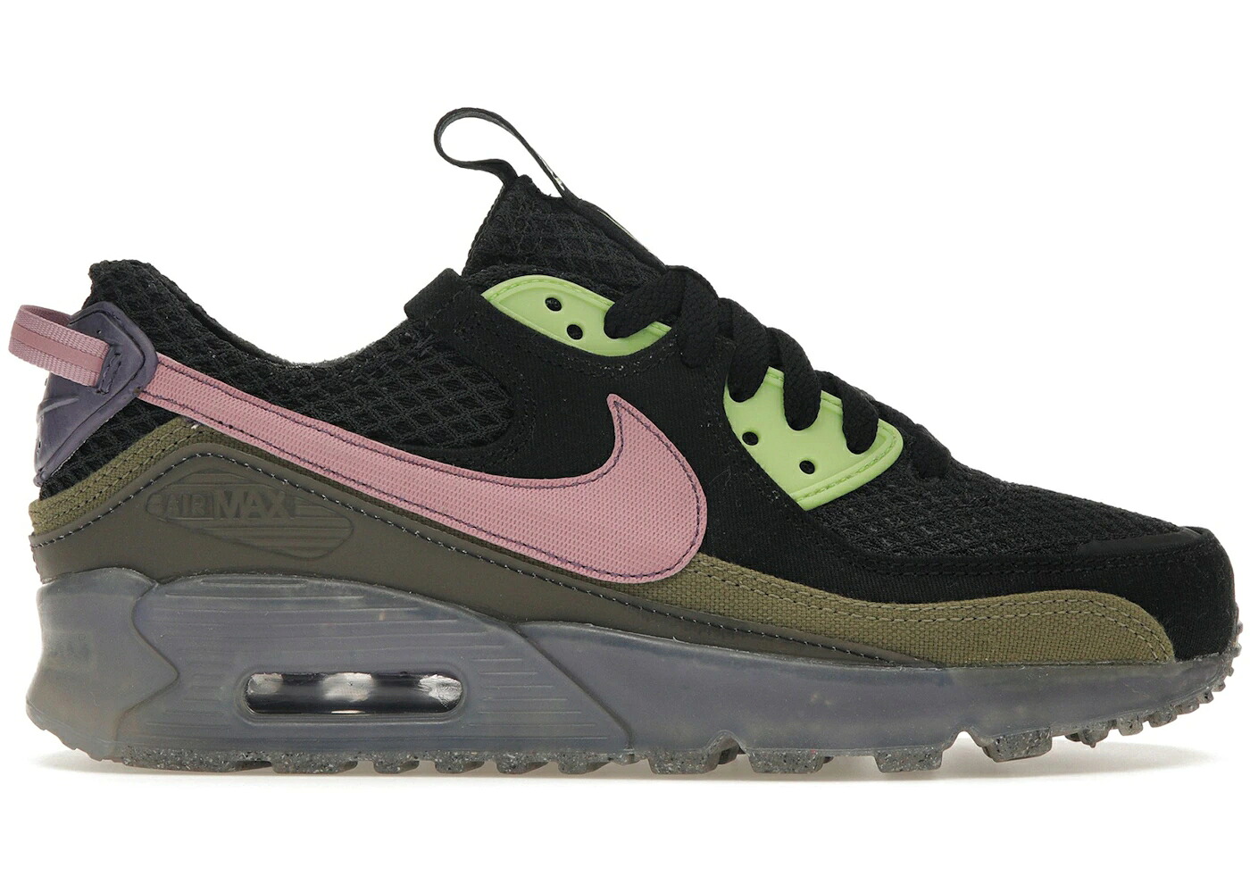 ナイキ マックス 黒いこと 黒いこと サクラ色 菩提樹 大気圏マックス スニーカー メンズ NIKE AIR MAX 90 TERRASCAPE BLACK ELEMENTAL PINK / BLACK KEY LIME PILGRIM ELEMENTAL