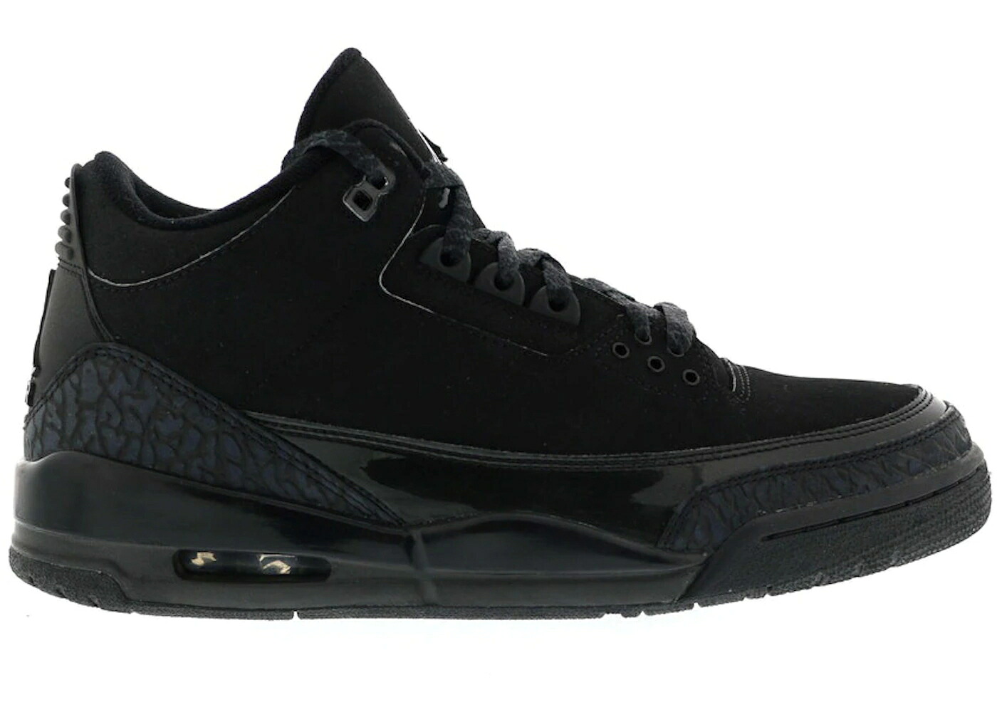 ナイキ ジョーダン 黒色 ブラック チャコール スニーカー メンズ JORDAN 3 RETRO BLACK CAT (2007) / BLACK DARK CHARCOAL BLACK