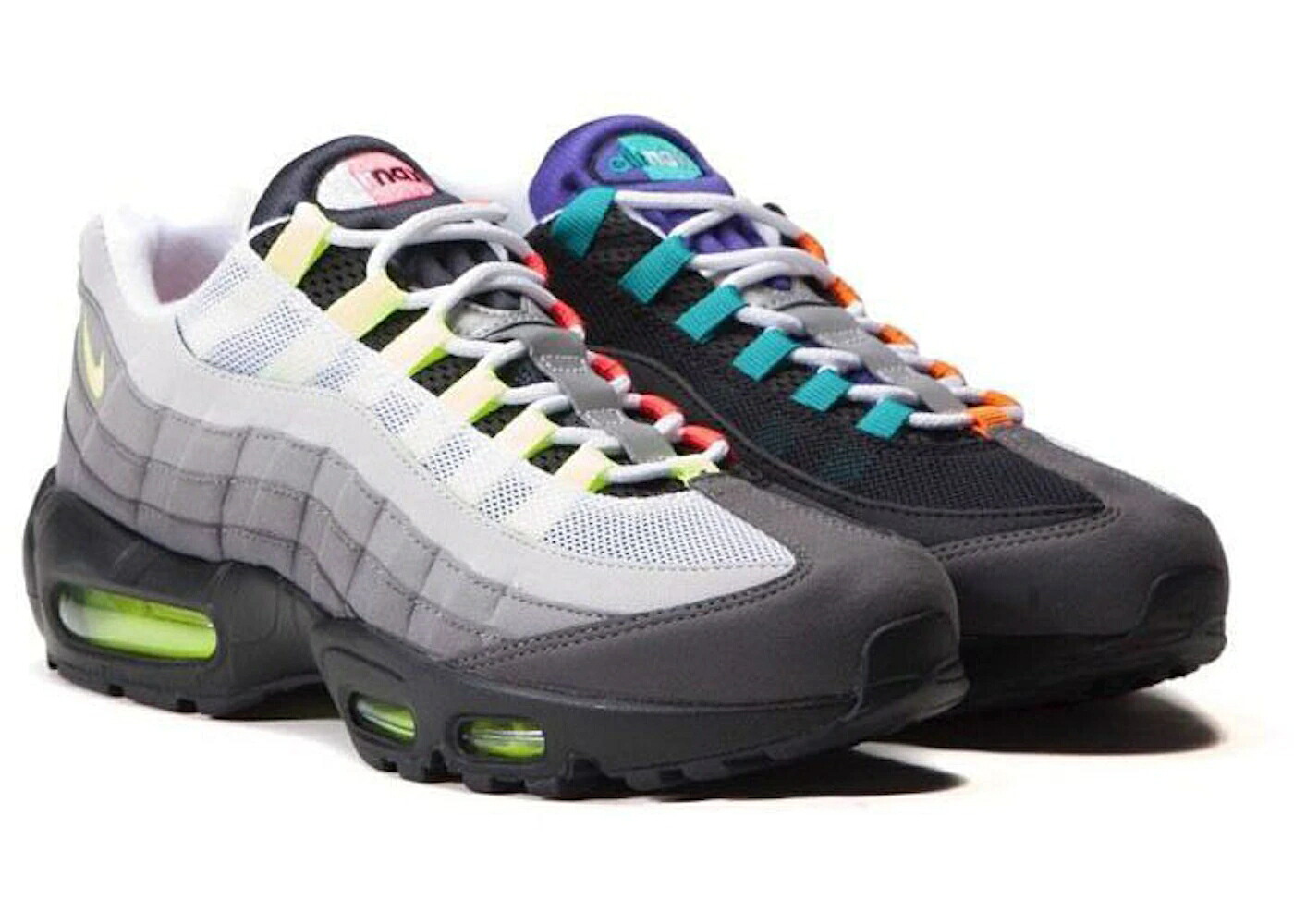 ナイキ マックス 黒いこと 黒いこと 橙 オレンジ色 エア湖マックス 御坊っちゃん キッズ NIKE AIR MAX 95 WHAT THE (GS) / BLACK VOLT SAFETY ORANGE もの言う花 マタニティ スニーカー