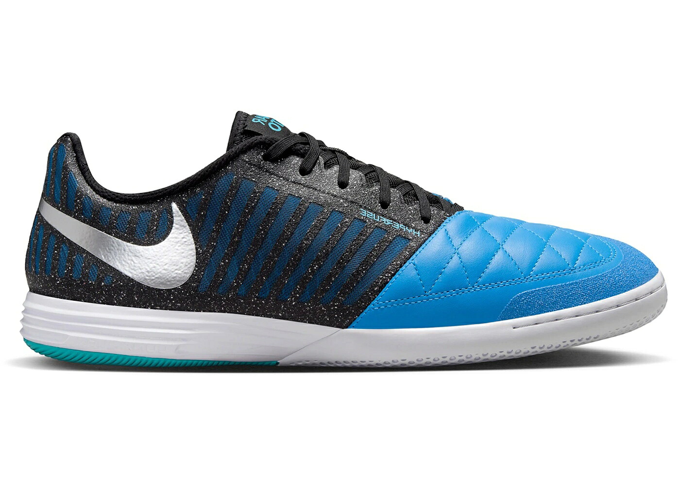 ナイキ 黒色 ブラック 青色 ブルー 銀色 シルバー スニーカー メンズ NIKE LUNARGATO II BLACK NEPTUNE BLUE / METALLIC SILVER NEPTUNE BLUE｜スニケス