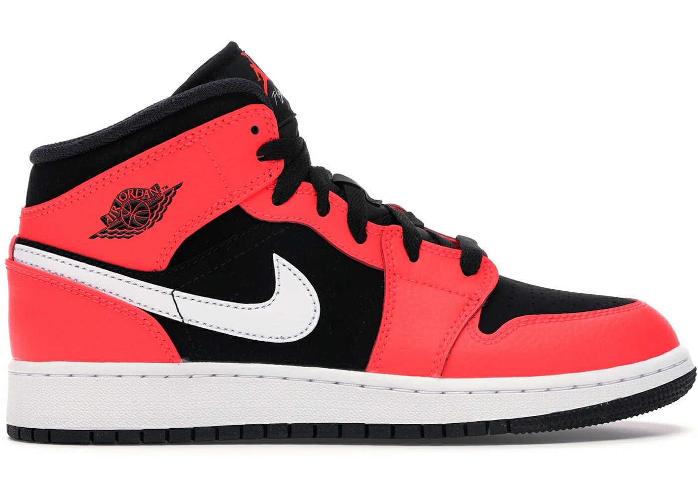 ナイキ ジョーダン ミッド 黒いこと 黒いこと 白いこと 白いこと 御坊っちゃん キッズ JORDAN 1 MID INFRARED 23 (GS) / BLACK WHITE INFRARED 23 もの言う花 マタニティ スニーカー