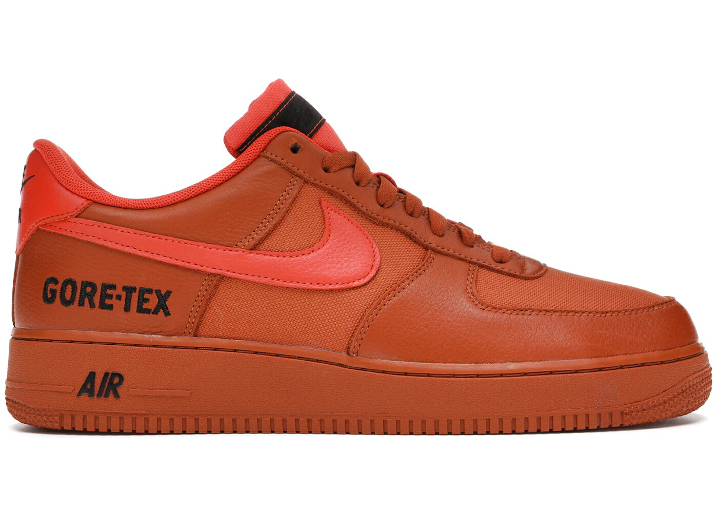 ナイキ ゴアテックス 橙 オレンジ色 赤銅色 赤銅色 空軍 スニーカー メンズ NIKE AIR FORCE 1 LOW GORE-TEX BURNT ORANGE / BROWN BURNT ORANGE
