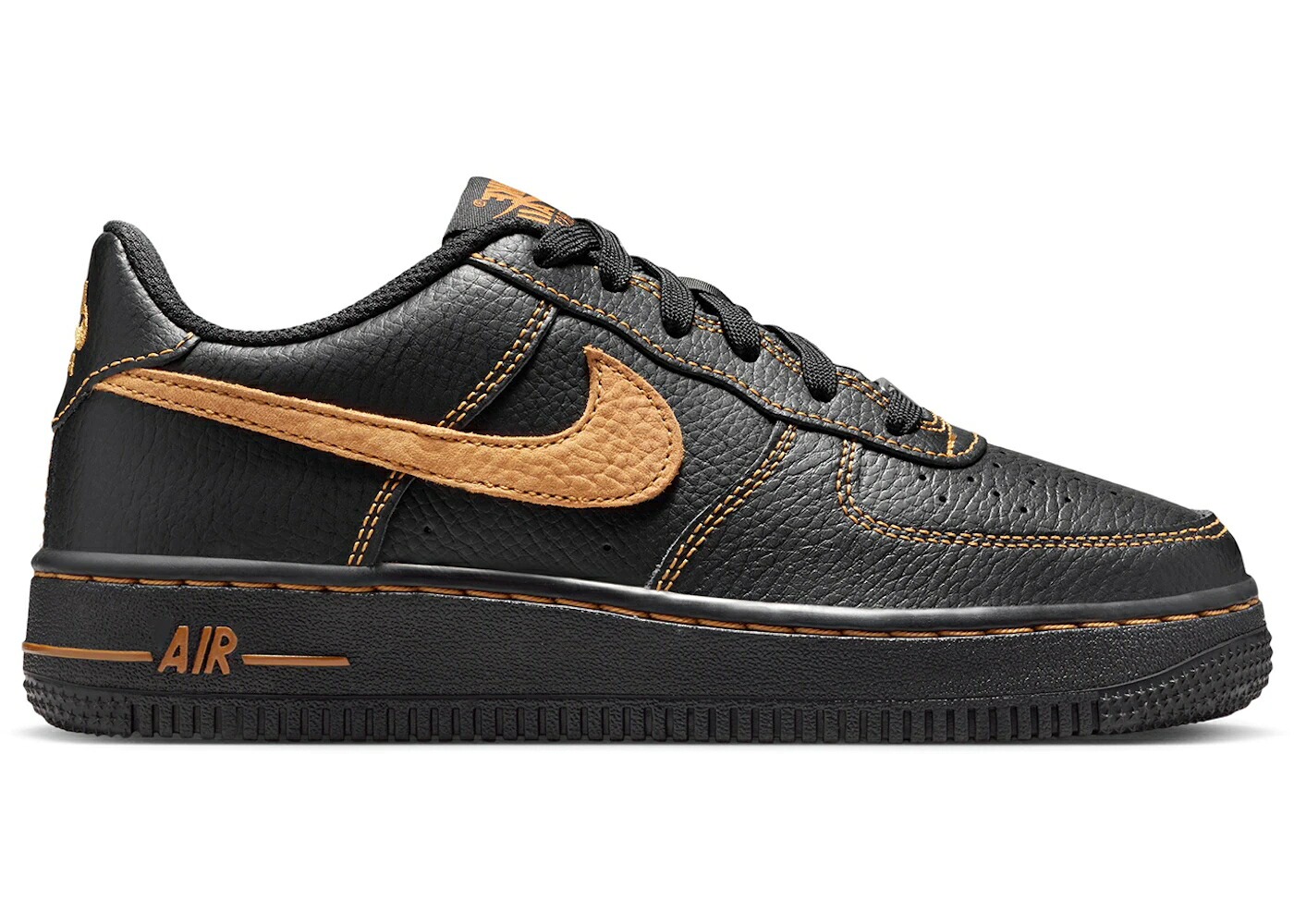 ナイキ 黒色 ブラック エアフォース ジュニア キッズ NIKE AIR FORCE 1 LOW LV8 BLACK DESERT OCHRE (GS) / BLACK DESERT OCHRE ベビー マタニティ スニーカー 26,780円