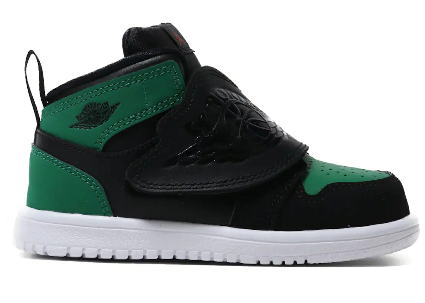 ナイキ ジョーダン 天の原 緑 緑であること 黒いこと 黒いこと お坊っちゃん キッズ JORDAN SKY 1 PINE GREEN BLACK (TD) / BLACK BLACK PINE GREEN