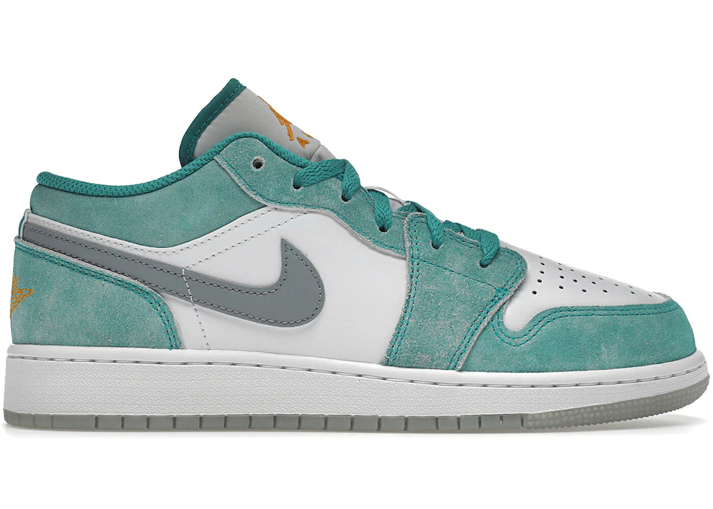ナイキ ジョーダン 白いこと 白いこと しろがね色 スチール写真 御坊っちゃん キッズ JORDAN 1 LOW NEW EMERALD (GS) / NEW EMERALD WHITE LIGHT STEEL もの言う花 マタニティ スニーカー