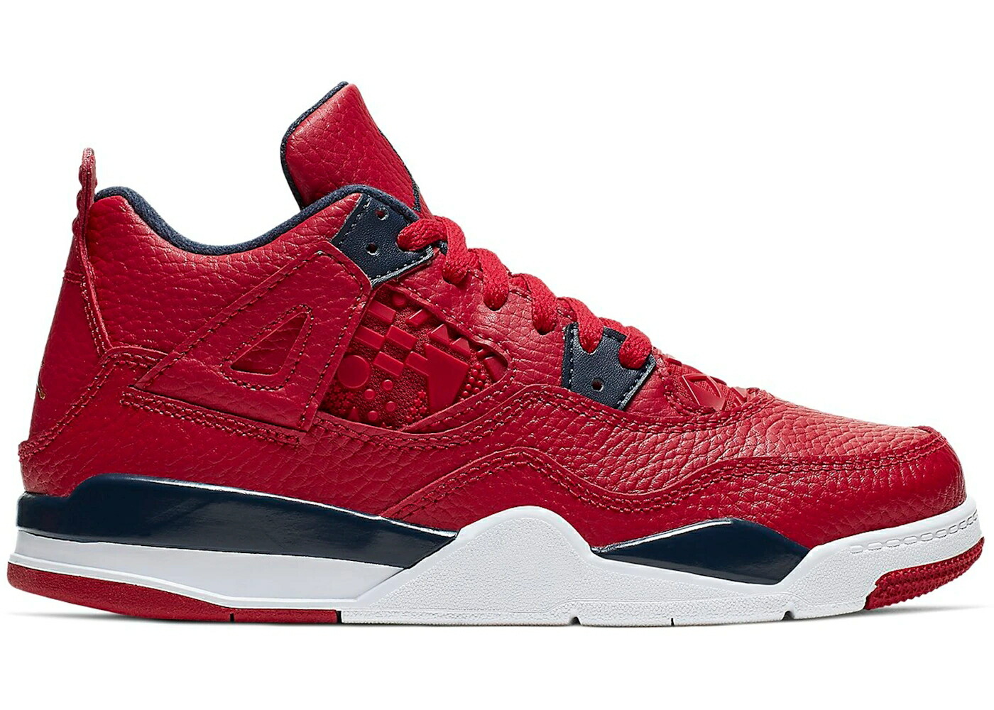 ナイキ ジョーダン 赤 レッド 白色 ホワイト ジュニア キッズ JORDAN 4 RETRO FIBA (2019) (PS) / GYM RED OBSIDIAN WHITE METALLIC ベビー マタニティ スニーカー