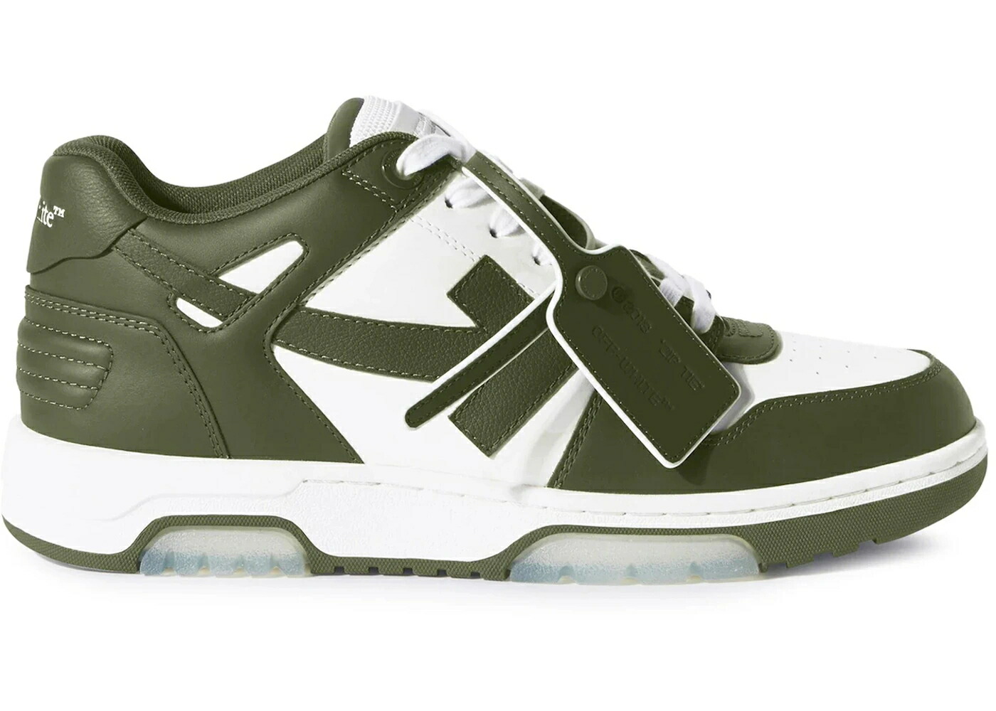 オフホワイト 緑 グリーン 白色 ホワイト スニーカー メンズ OFF-WHITE OUT OF OFFICE OOO LOW TOPS MILITARY GREEN WHITE / WHITE MILITARY GREEN