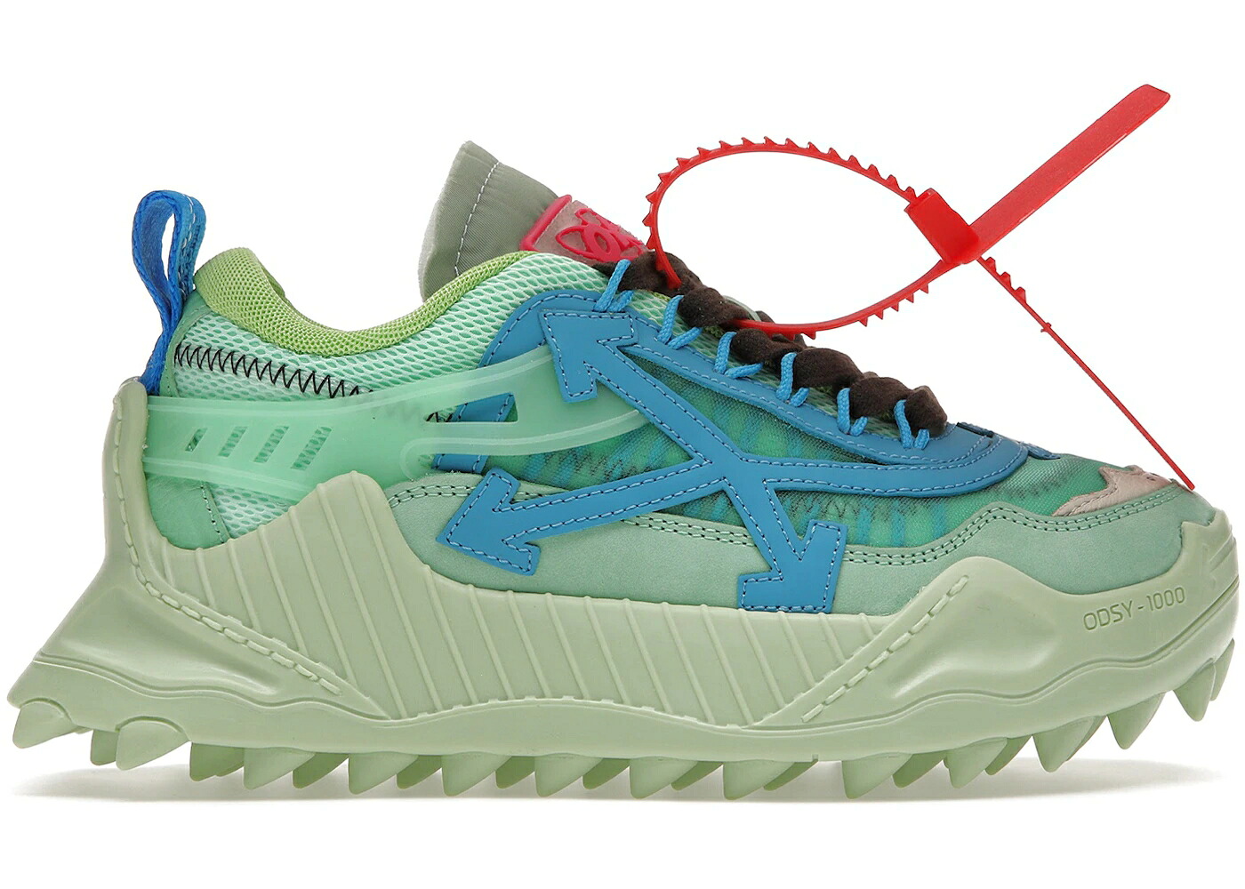 象牙色 緑 緑であること 青味 青み WOMEN\u0027S スニーカー レディース OFF-WHITE ODSY-1000 LIGHT GREEN BLUE (WOMEN\u0027S) / GREEN BLUE