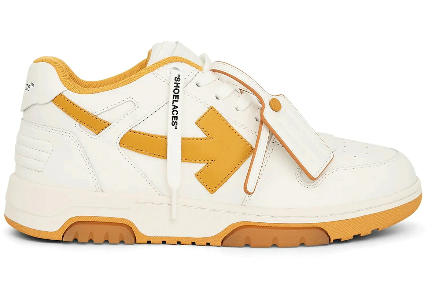 オフホワイト 白色 ホワイト 黄色 イエロー スニーカー メンズ OFF-WHITE OUT OF OFFICE OOO LOW TOPS WHITE OCHER YELLOW / WHITE OCHER YELLOW|スニケス