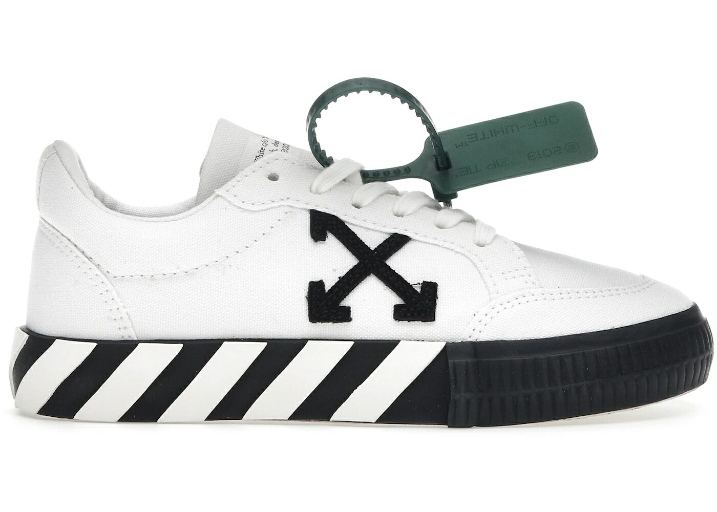 オフホワイト 黒色 ブラック 白色 ホワイト WOMEN スニーカー レディース OFF-WHITE VULC LOW CANVAS BLACK WHITE (WOMEN) / BLACK WHITE