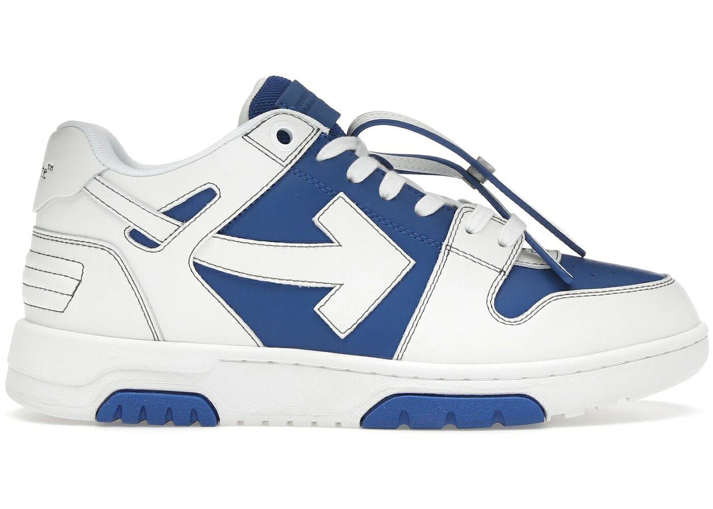 オフホワイト 白色 ホワイト 青色 ブルー スニーカー メンズ OFF-WHITE OUT OF OFFICE OOO LOW TOPS WHITE DARK BLUE / WHITE BLUE|スニケス