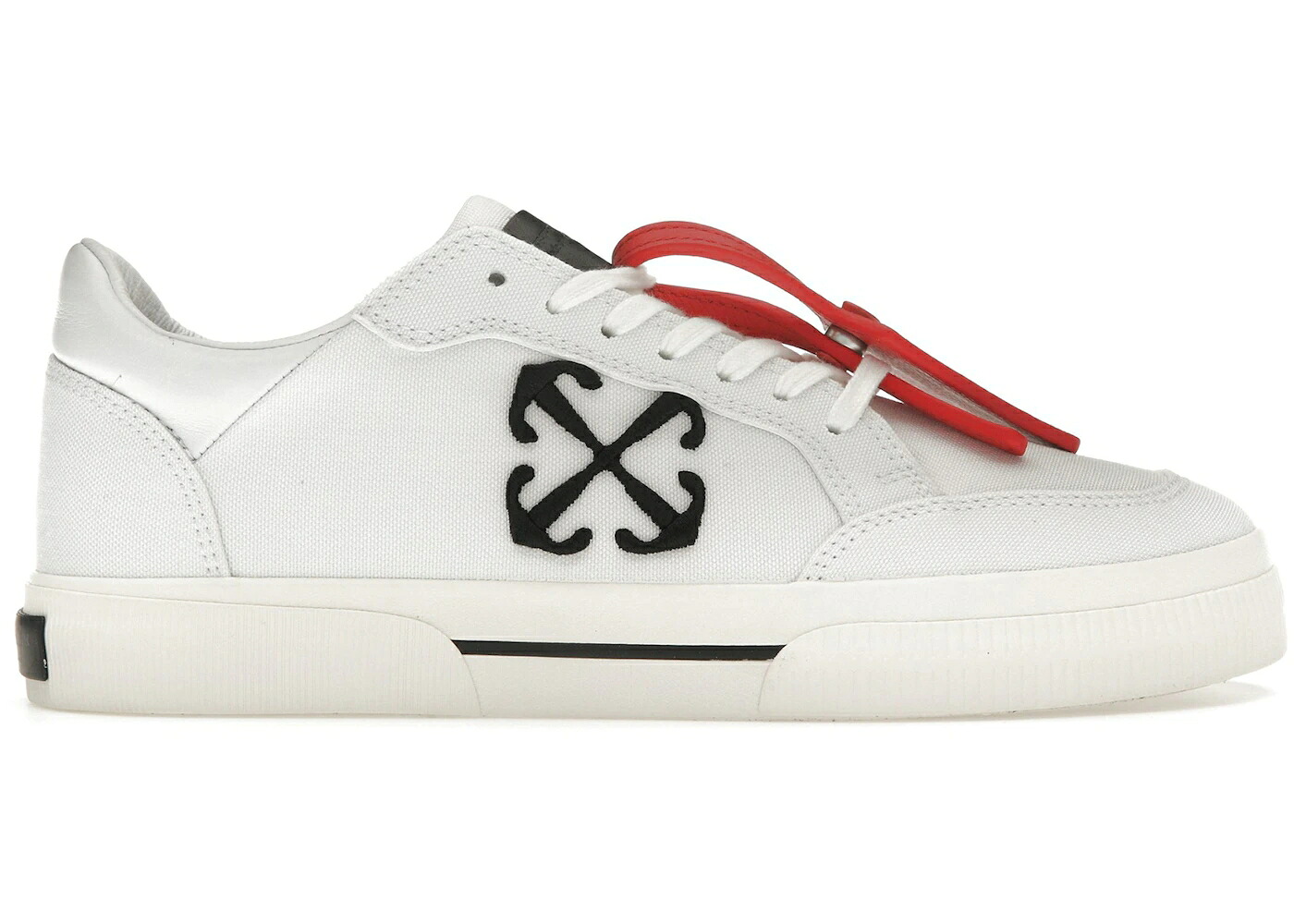 象牙色 白いこと 白いこと 黒いこと 黒いこと スニーカー メンズ OFF-WHITE NEW LOW VULCANIZED WHITE BLACK / WHITE BLACK