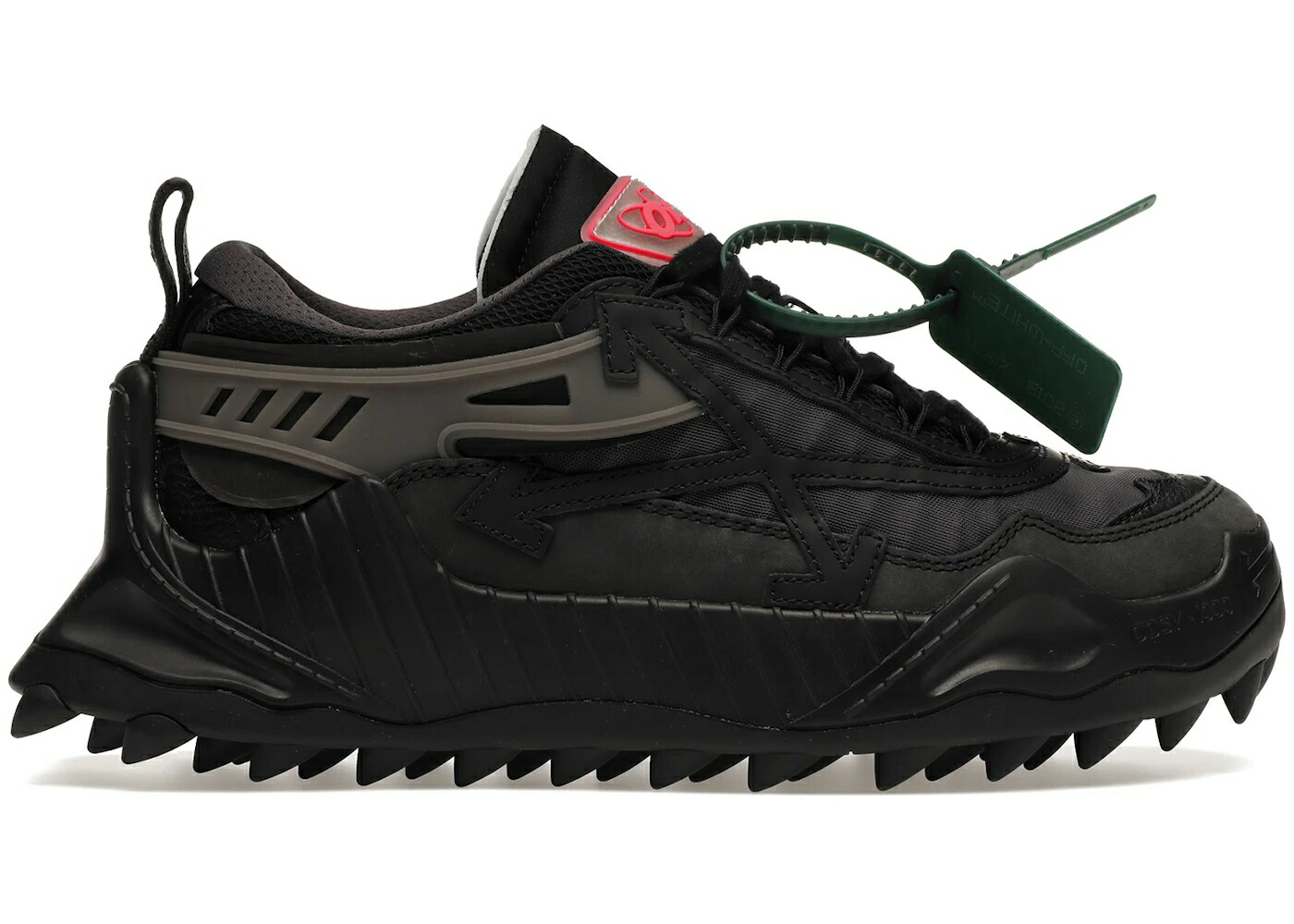 オフホワイト 黒色 ブラック 灰色 グレー スニーカー メンズ OFF-WHITE ODSY-1000 BLACK GREY FUCHSIA / BLACK GREY FUCHSIA｜スニケス
