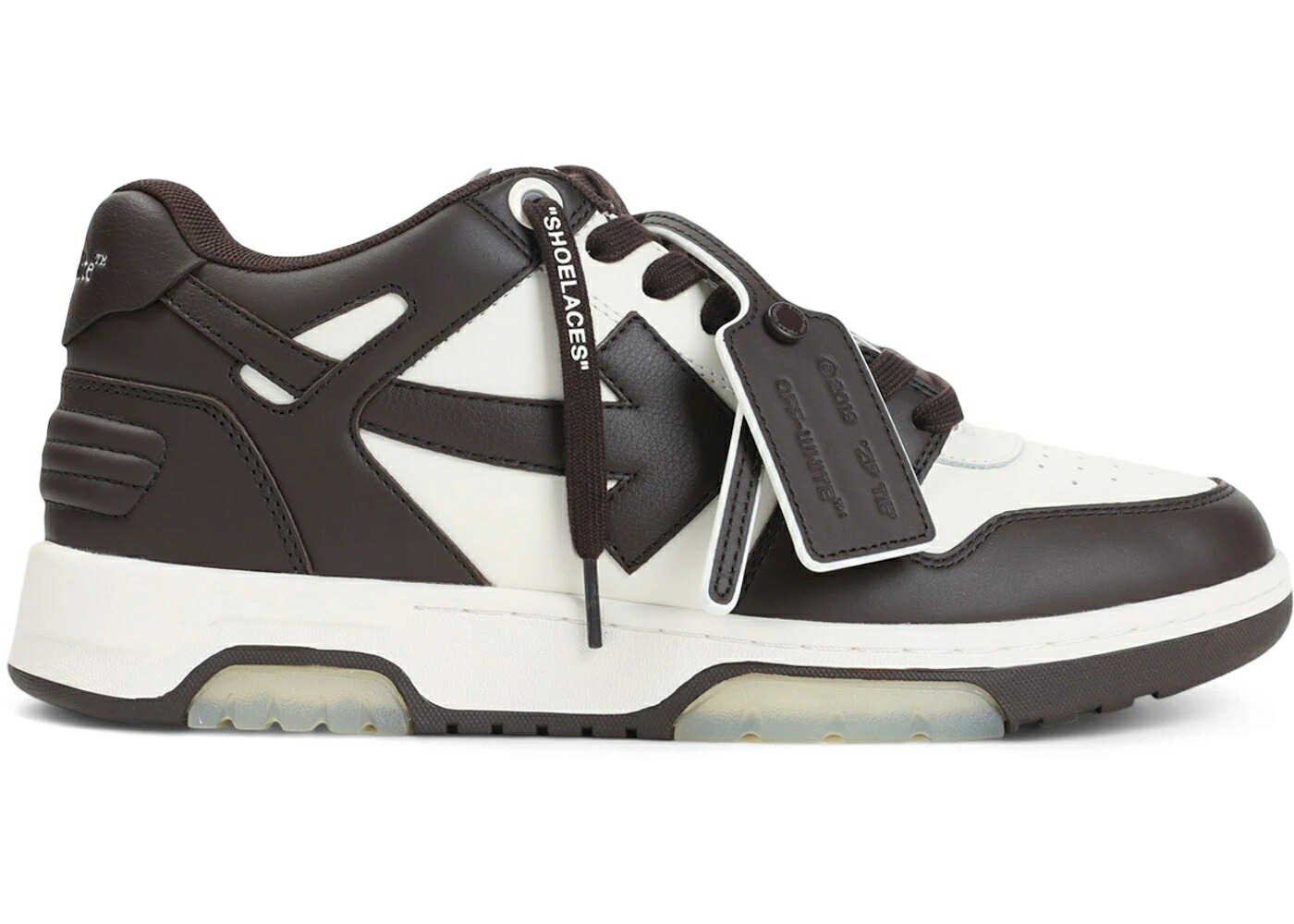 象牙色 白いこと 白いこと スニーカー メンズ OFF-WHITE OUT OF OFFICE OOO LOW TOPS CHOCOLATE WHITE / CHOCOLATE WHITE