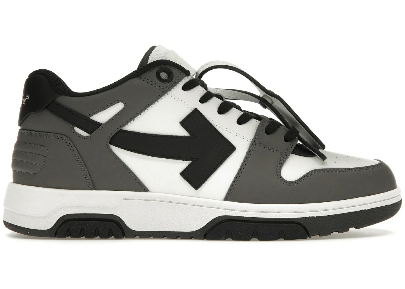 オフホワイト 灰色 グレー グレイ 黒色 ブラック スニーカー メンズ OFF-WHITE OUT OF OFFICE OOO LOW TOPS DARK GRAY BLACK / DARK GRAY BLACK