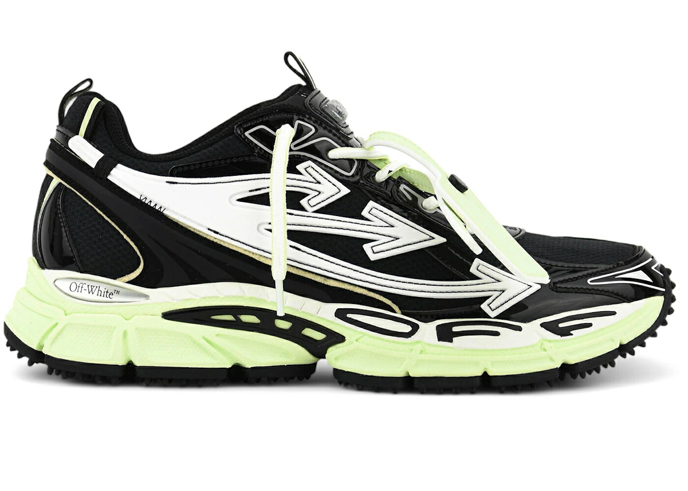 象牙色 黒いこと 黒いこと 菩提樹 スニーカー メンズ OFF-WHITE BE RIGHT BACK BLACK LIME / BLACK LIME