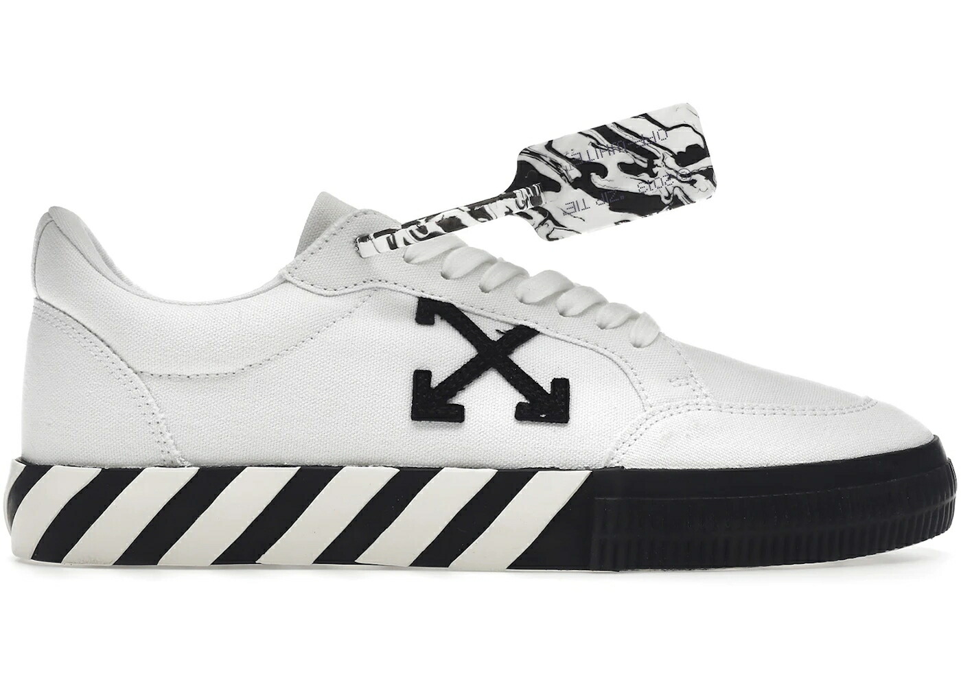 オフホワイト 白色 ホワイト 黒色 ブラック スニーカー メンズ OFF-WHITE VULCANIZED LOW CANVAS WHITE BLACK / WHITE BLACK