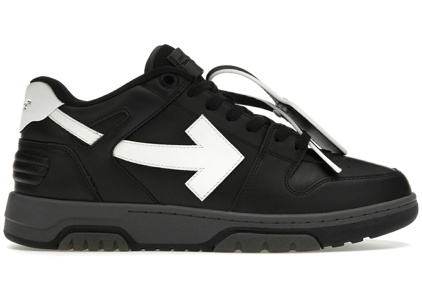 オフホワイト 黒色 ブラック 灰色 グレー 白色 ホワイト スニーカー メンズ OFF-WHITE OUT OF OFFICE OOO LOW TOPS BLACK GREY WHITE FW23 / BLACK GREY WHITE