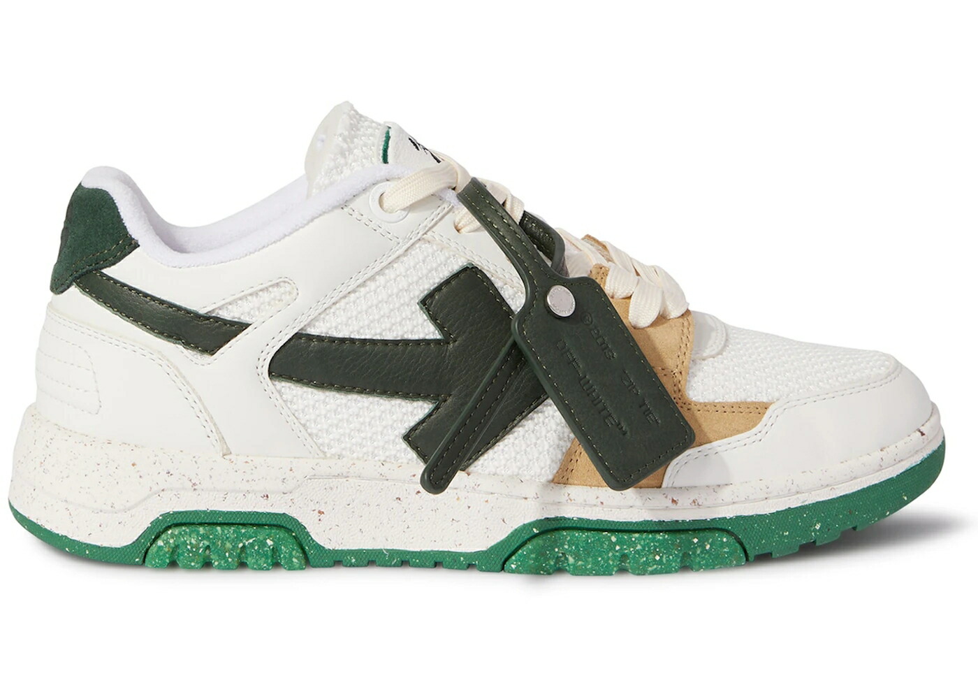 オフホワイト スリム 白色 ホワイト 緑 グリーン スニーカー メンズ OFF-WHITE OUT OF OFFICE LOW SLIM WHITE GREEN / WHITE GREEN