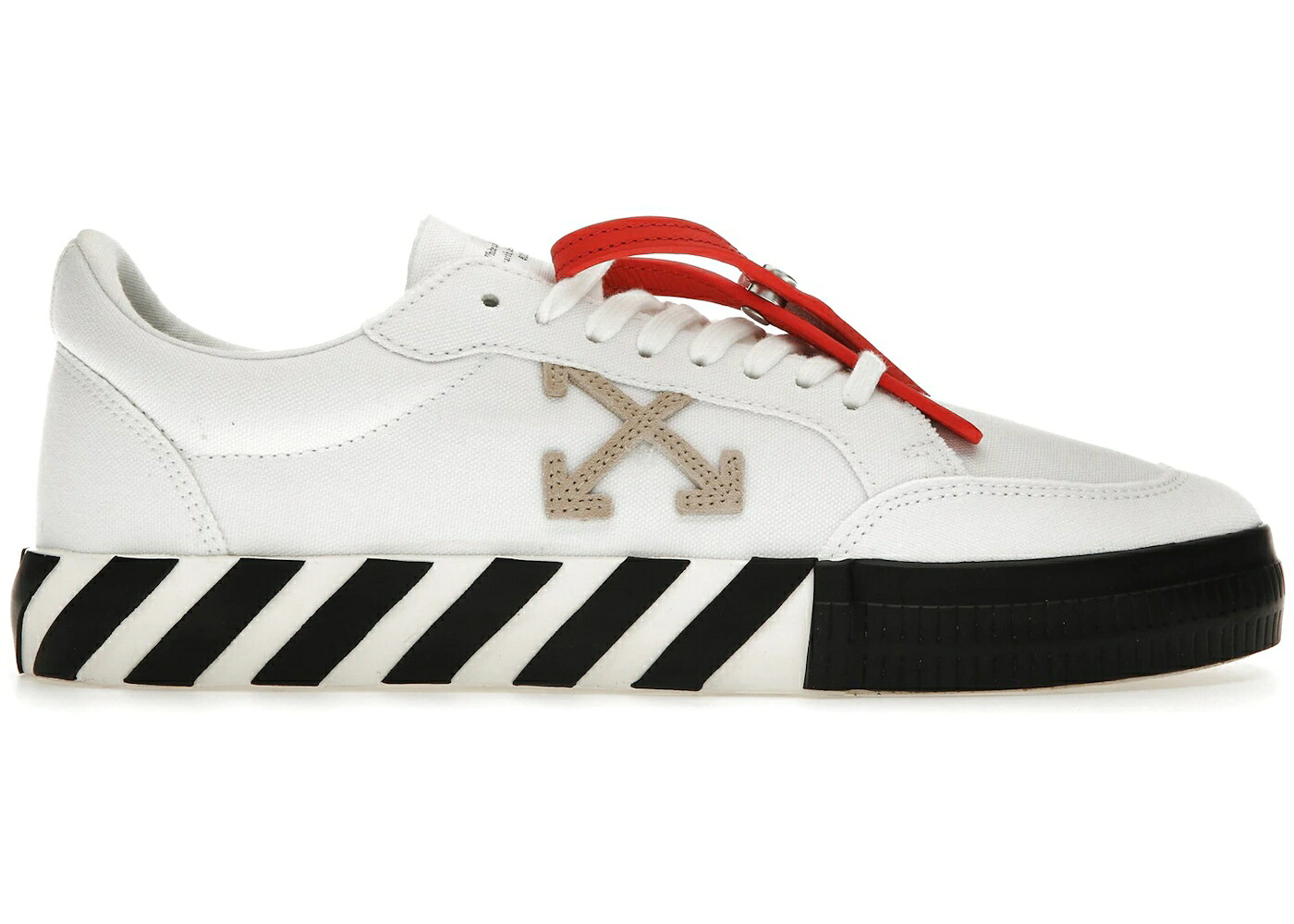 オフホワイト 白色 ホワイト 黒色 ブラック 砂色 サンド スニーカー メンズ OFF-WHITE VULC LOW WHITE BLACK SAND / WHITE SAND