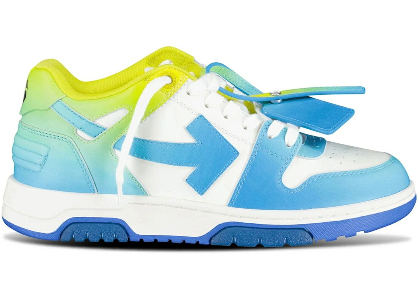 象牙色 青味 青み 黄味がかった 黄色 白いこと 白いこと スニーカー メンズ OFF-WHITE OUT OF OFFICE OOO LOW TOPS LIGHT BLUE YELLOW GRADIENT / BLUE LIGHT BLUE WHITE