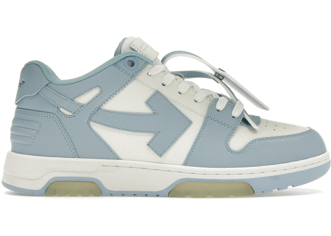 オフホワイト レザー 白色 ホワイト 青色 ブルー スニーカー メンズ OFF-WHITE OUT OF OFFICE CALF LEATHER WHITE BABY BLUE / WHITE BABY BLUE