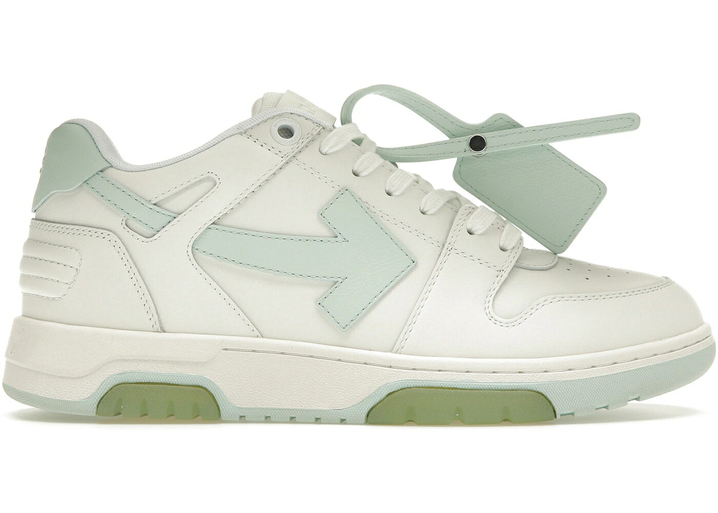 オフホワイト 白色 ホワイト 緑 グリーン スニーカー メンズ OFF-WHITE OUT OF OFFICE OOO LOW TOPS WHITE MINT / WHITE MINT GREEN 110,350円
