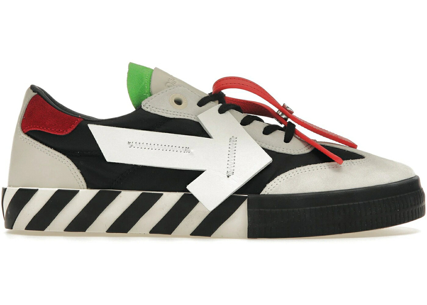 オフホワイト アロー 黒色 ブラック 緑 グリーン 赤 レッド スニーカー メンズ OFF-WHITE FLOATING ARROW VULCANIZED LOW BLACK GREEN RED / BLACK BRIGHT GREEN RED 77,165円