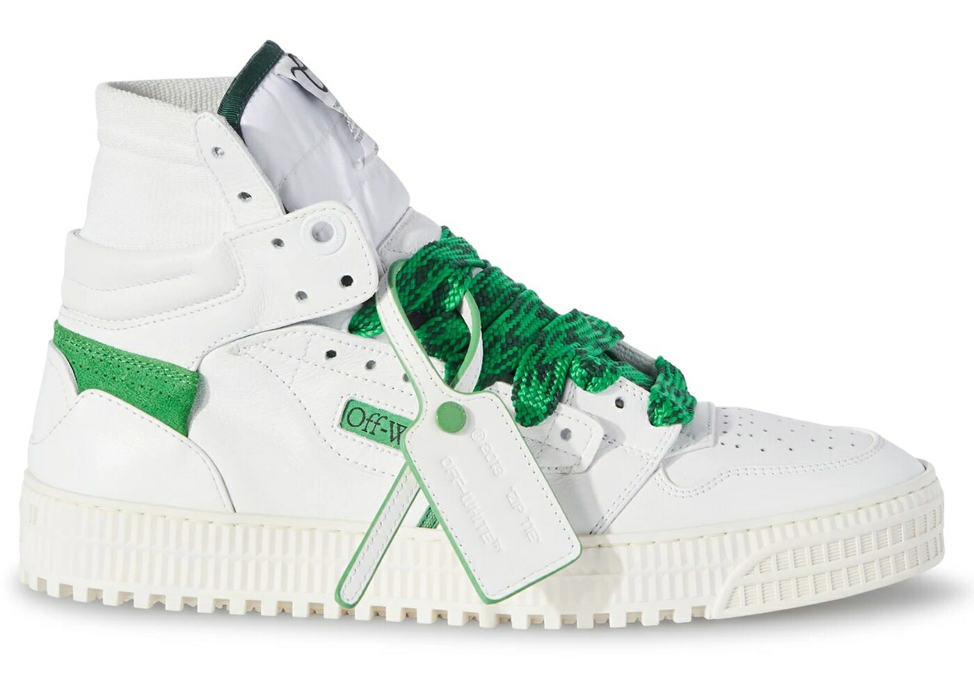 オフホワイト コート 白色 ホワイト 緑 グリーン 3.0 スニーカー メンズ OFF-WHITE OFF COURT BIG LACE WHITE GREEN / WHITE GREEN