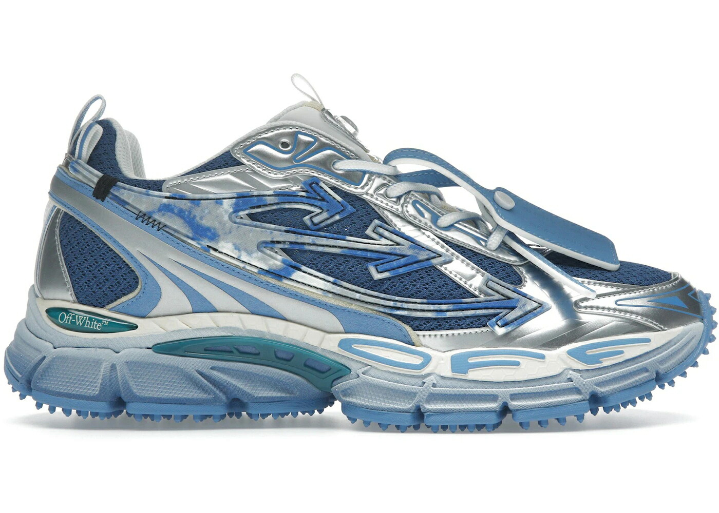オフホワイト 銀色 シルバー 青色 ブルー スニーカー メンズ OFF-WHITE BE RIGHT BACK SILVER BLUE / SILVER BLUE