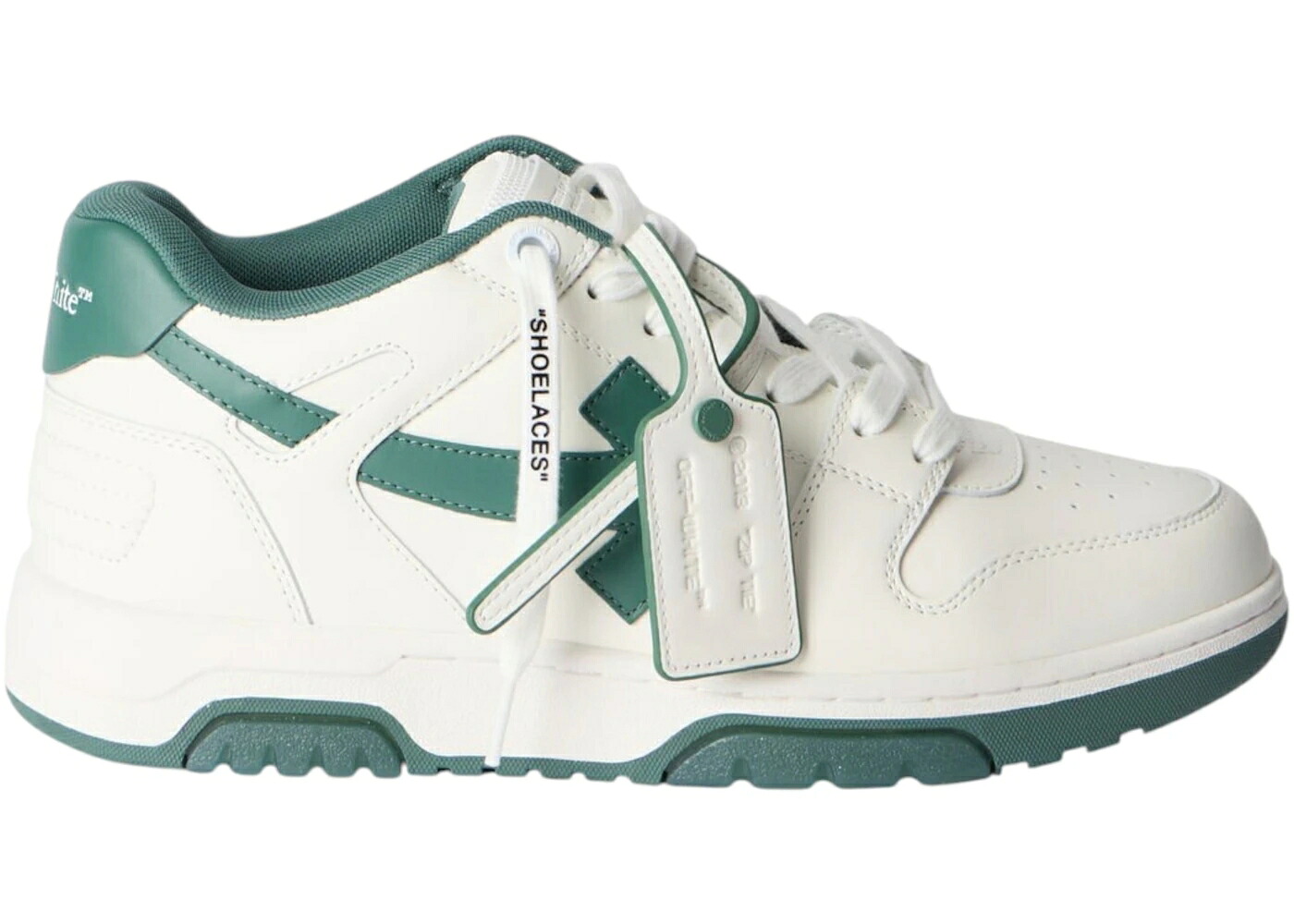 オフホワイト 白色 ホワイト 緑 グリーン スニーカー メンズ OFF-WHITE OUT OF OFFICE OOO LOW TOPS WHITE GREEN FW25 / WHITE GREEN