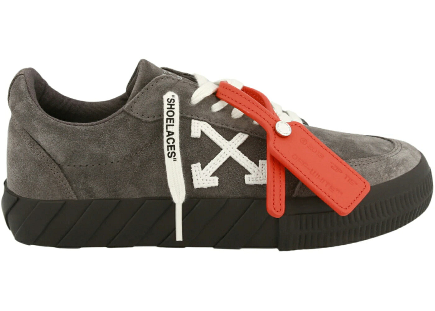 オフホワイト 灰色 グレー スエード スウェード 白色 ホワイト 黒色 ブラック スニーカー メンズ OFF-WHITE VULC LOW GREY SUEDE / GREY WHITE BLACK|スニケス