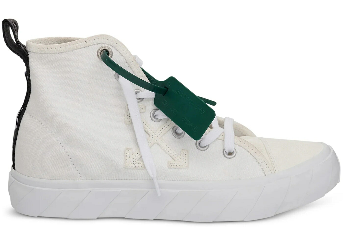 オフホワイト ミッド 白色 ホワイト スニーカー メンズ OFF-WHITE VULC MID CANVAS WHITE /|スニケス
