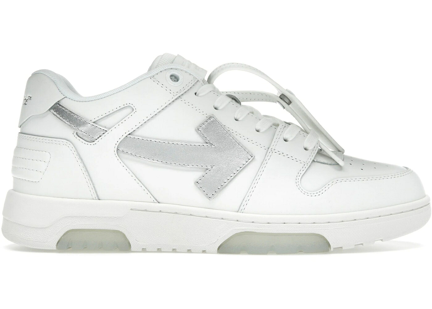 オフホワイト 白色 ホワイト 銀色 シルバー スニーカー メンズ OFF-WHITE OUT OF OFFICE OOO LOW TOPS WHITE SILVER / WHITE SILVER