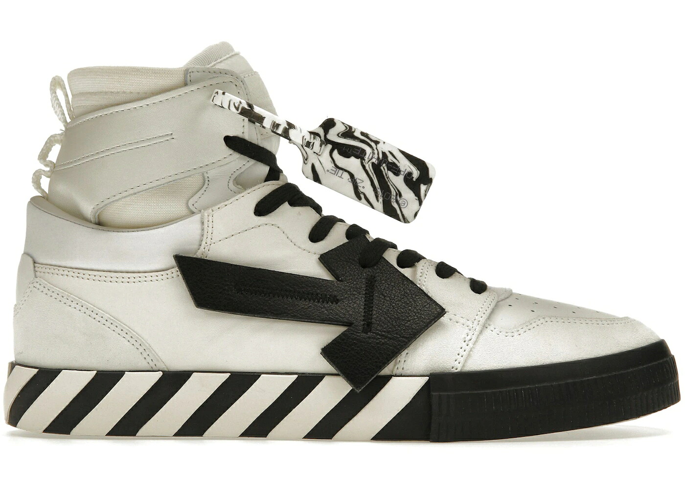 オフホワイト 白色 ホワイト 黒色 ブラック スニーカー メンズ OFF-WHITE VULCANIZED HI TOP WHITE BLACK / WHITE BLACK
