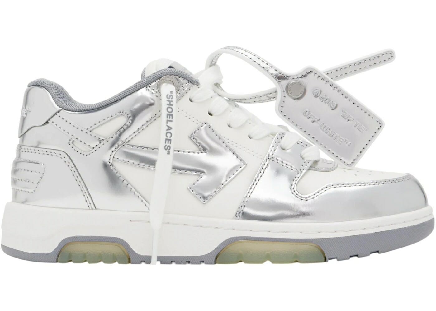 オフホワイト 銀色 シルバー 白色 ホワイト スニーカー メンズ OFF-WHITE OUT OF OFFICE OOO LOW TOPS SILVER WHITE / SILVER WHITE