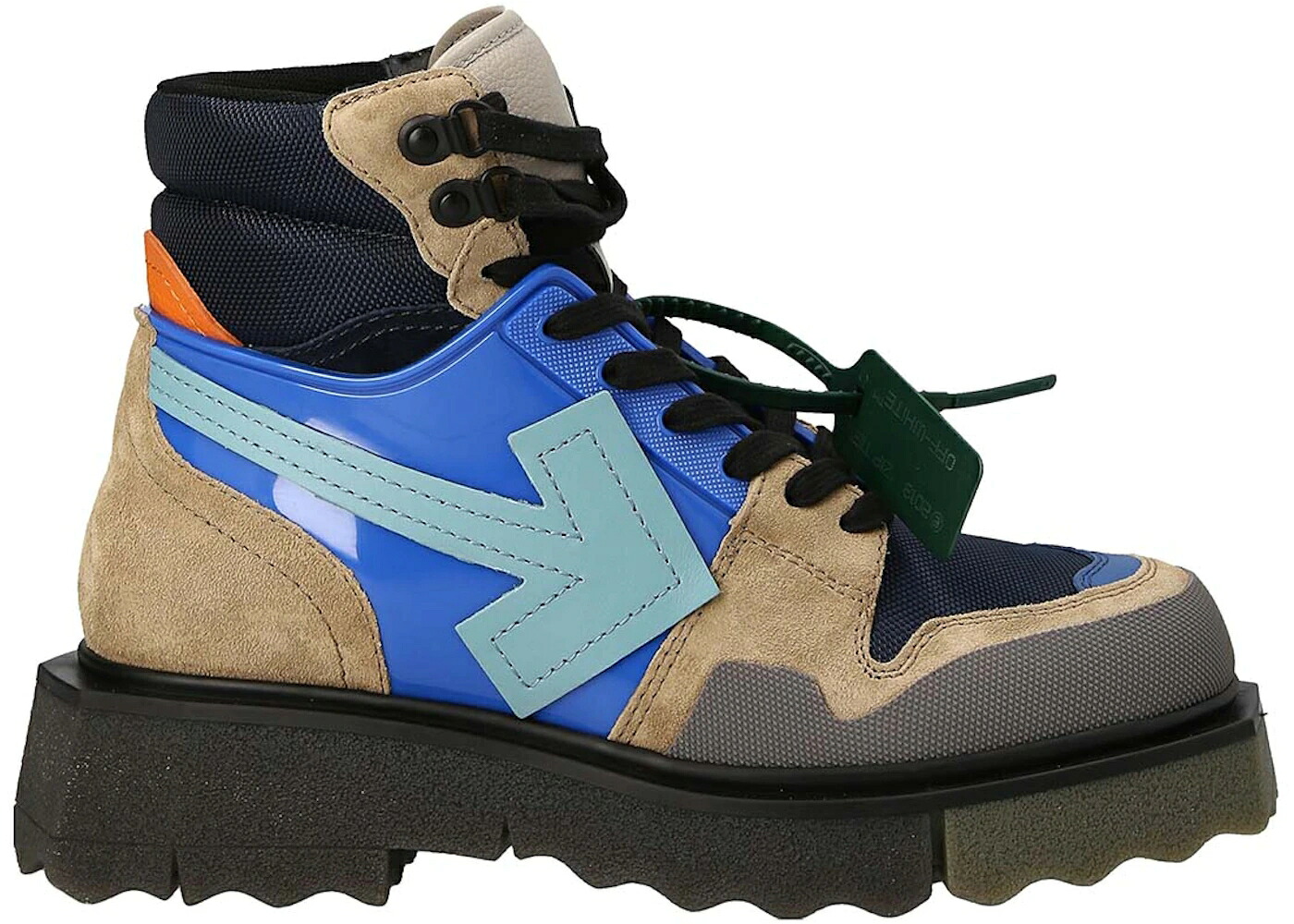 オフホワイト ブーツ アーミー 緑 グリーン スニーカー メンズ OFF-WHITE HIKING SPONGE ANKLE BOOTS ARMY GREEN TURQUOISE / ARMY GREEN TURQUOISE｜スニケス