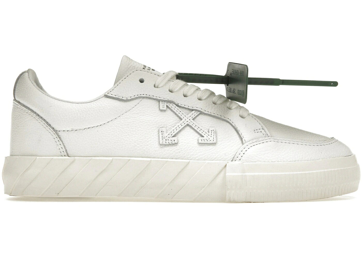 象牙色 なめし革 白いこと 白いこと スニーカー メンズ OFF-WHITE VULC LOW LEATHER WHITE SS22 / WHITE WHITE