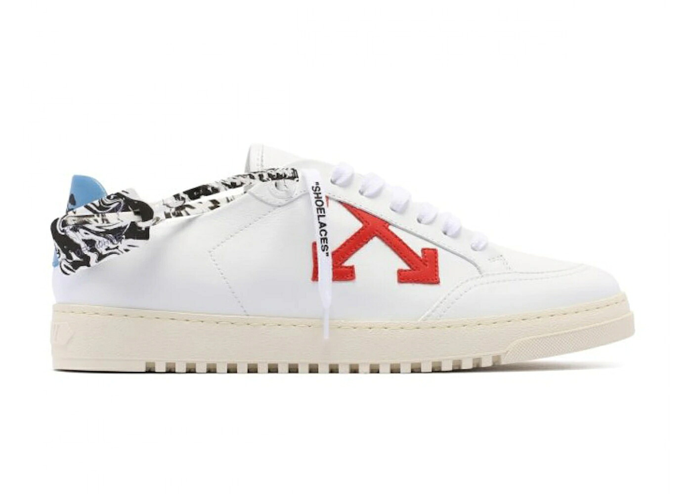 オフホワイト 白色 ホワイト 赤 レッド アロー 青色 ブルー 2.0 スニーカー メンズ OFF-WHITE LOW TOP WHITE RED ARROW SS21 / WHITE RED BLUE