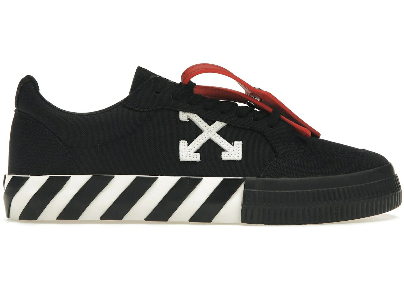 オフホワイト 黒色 ブラック 白色 ホワイト スニーカー メンズ OFF-WHITE VULCANIZED LOW CANVAS BLACK WHITE / BLACK WHITE