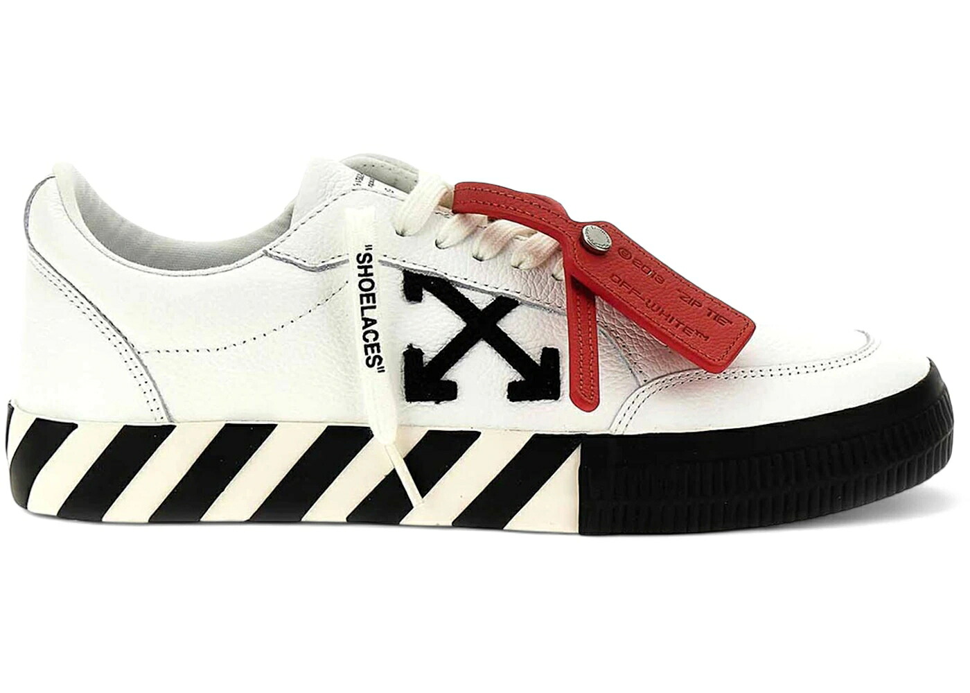 象牙色 なめし革 靴 スニーカー 白いこと 白いこと 黒いこと 黒いこと メンズ OFF-WHITE VULC LOW LEATHER SNEAKER WHITE BLACK (2023) / WHITE BLACK