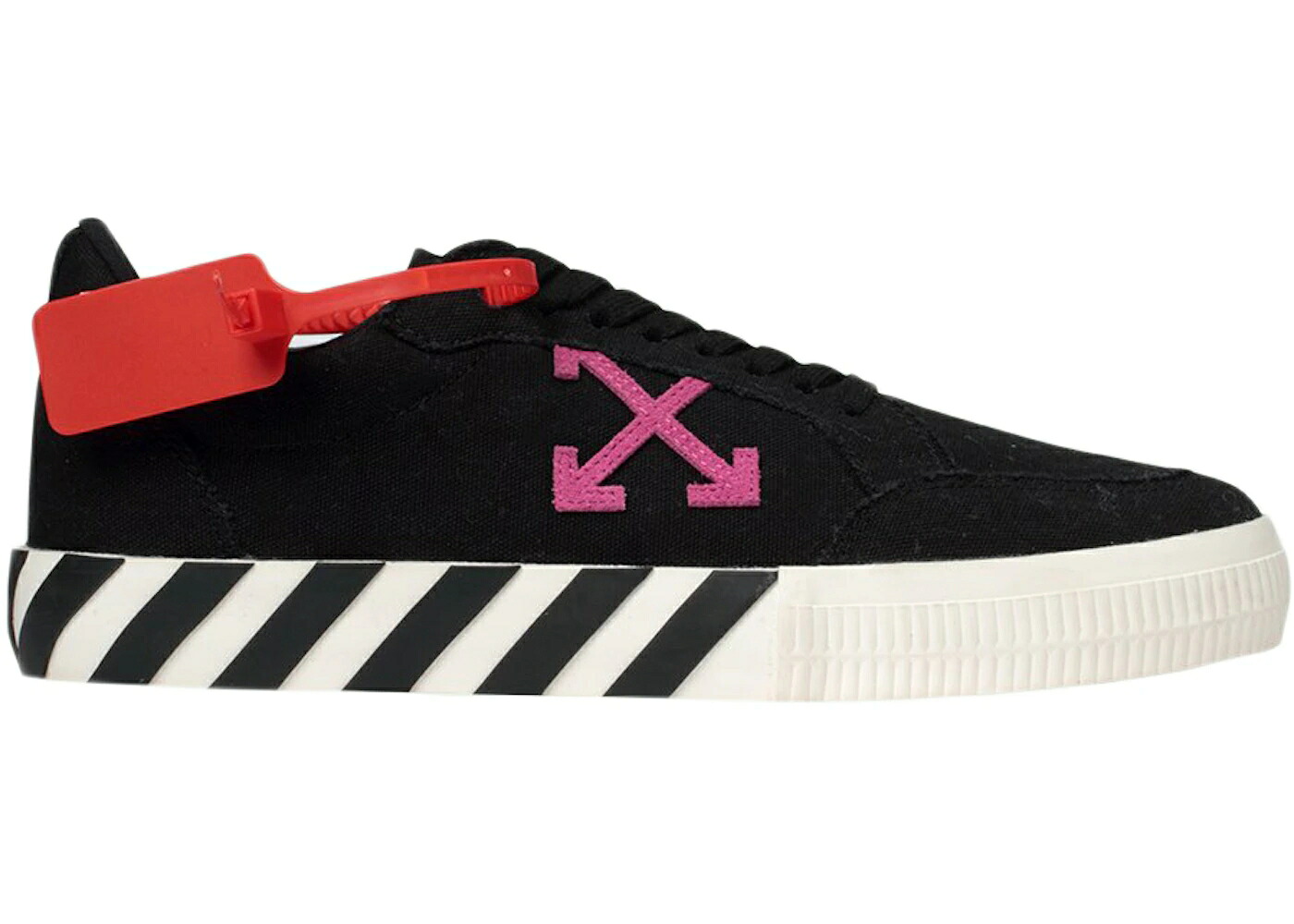 オフホワイト 黒色 ブラック 紫 バイオレット スニーカー メンズ OFF-WHITE VULC LOW BLACK VIOLET SS20 /|スニケス