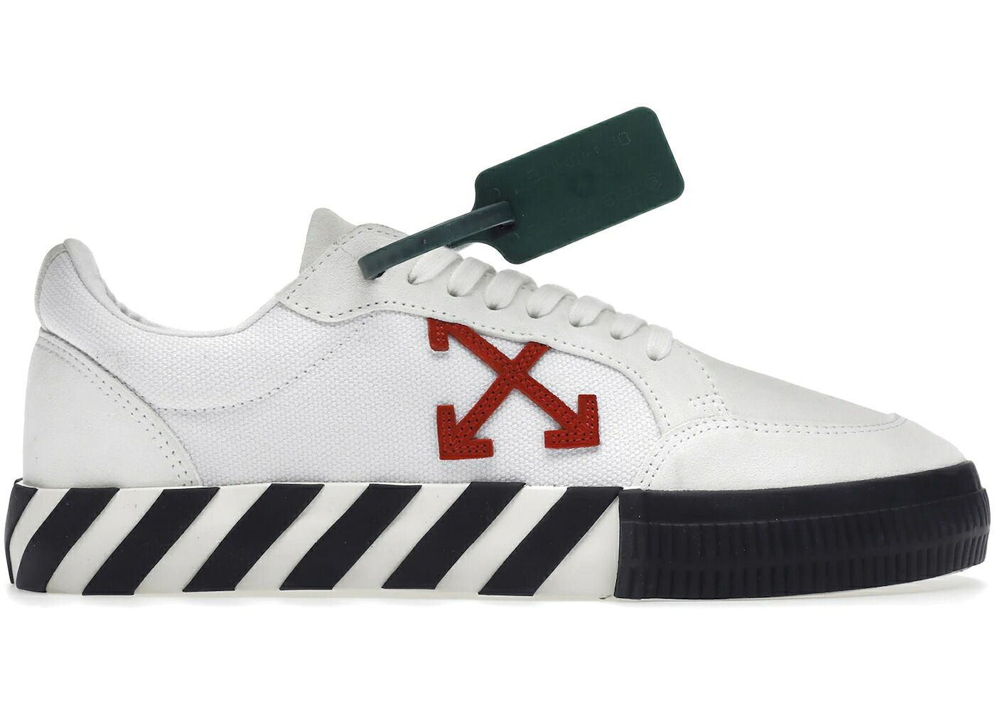 オフホワイト 白色 ホワイト 赤 レッド 黒色 ブラック スニーカー メンズ OFF-WHITE VULC LOW WHITE RED BLACK SS22 / WHITE RED BLACK|スニケス