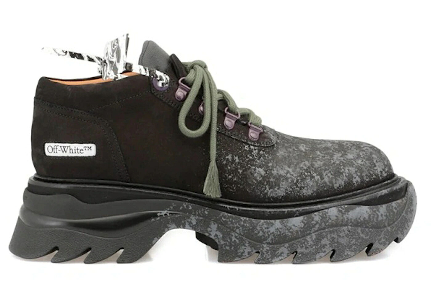 オフホワイト 黒色 ブラック 緑 グリーン スニーカー メンズ OFF-WHITE SCULPTED PLATFORM CHUNCKY SNEAKERS BLACK GREEN / BLACK GREEN